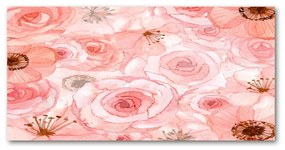 Tablou pe sticlă acrilică Model floral