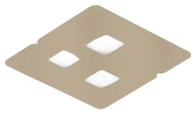 Plafoniera moderna GISELLE 35x35cm, alb, gri sau argintiu