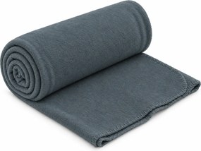 Patura din fleece MELVIRA DUO, gri inchis Dimensiune: 150 x 200 cm