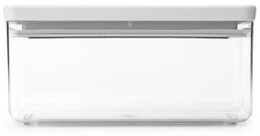 Cutie de depozitare Brabantia Tasty+ Stackable 1008874, 1,5L, Sigiliu din silicon, Fara BPA, Gri deschis