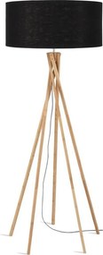 Lampadar realizat din materiale naturale, durabile si ecologice, KILIMANJARO/F negru