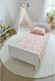 Lenjerie 3 piese cu Unicorni pat copii 2-12 ani pentru saltele 160x80 - ASC6427968007980