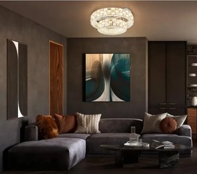 Globo 67396D1 - Plafonieră LED dimabilă LIDIA 55W/230V 2700-6000K Ø 61 cm + telecomandă
