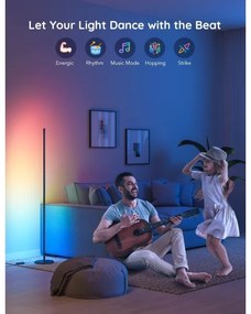 Govee - Lampă de podea LED RGBW reglabilă LITE MATTER LED/24W/230V Wi-Fi