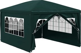 vidaXL Cort de petrecere, verde, 3 x 4 m