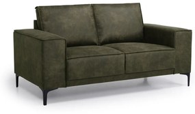 Canapea verde cu tapițerie din imitație de piele 164 cm Copenhagen – Scandic