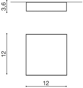 Azzardo AZ2781 - Plafonieră LED FALCO LED/12W/230V