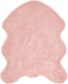 vidaXL Covor din Lână Faux Tafalla Roz 50 x 80 cm Poliester