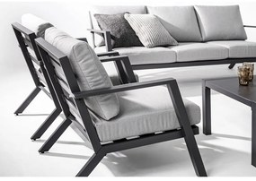 Set mobilier de grădină gri din aluminiu pentru 4 persoane Harley – Bizzotto