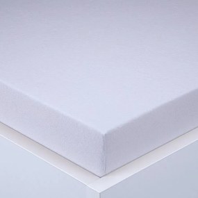 decoDoma Cearşaf cu elastic frotir EXCLUSIVE alb 90 x 200 cm