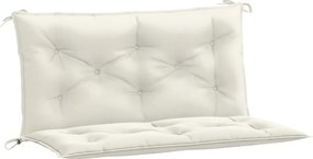 vidaXL Pernă bancă de grădină, 2db, melanj crem, 100x50x7 cm, textil