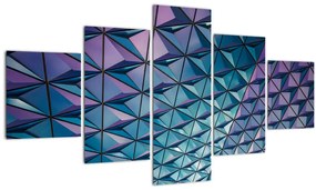 Tablou - structură colorată (125x70 cm), în 40 de alte dimensiuni noi