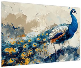 Tablou - Peacock, pictură (90x60 cm)