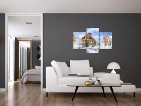 Tablou - Căsuță de turtă dulce (90x60 cm)