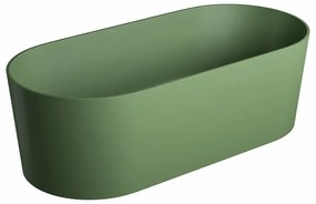 Cada freestanding compozit, verde mat, 180x76 cm, Foglia Evo Verde