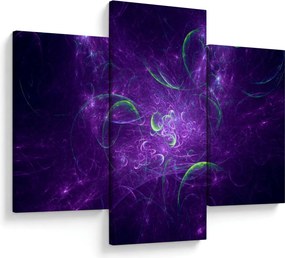 Tablou -abstracție violetă (90x60 cm)