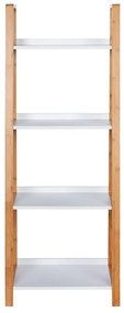 Raft de baie din bambus cu 4 rafturi Wenko Finja