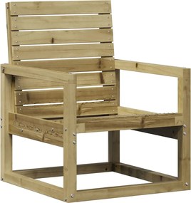 vidaXL Scaune de grădină, 57,5x63x76 cm, lemn de pin impregnat