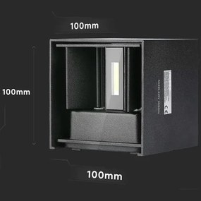 Aplică LED de exterior LED/5W/230V 3000K IP65 neagră