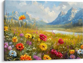Tablou - Peisaj pictat (70x50 cm)