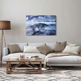 Tablou pădurii în ceață (90x60 cm)