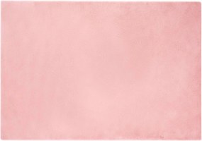 vidaXL Covor din de iepure sintetic antiderapant Olite Roz Poliester