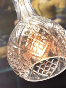Lustra, Pendul elegant din sticla Brussels transparent/gold, drop