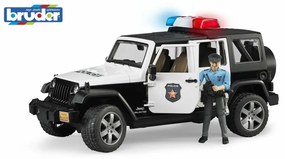 Jeep Wrangler de poliție Bruder 02526, cupolițist și accesorii, 1:16