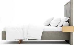 Pat Strong Tapitat cu Saltea 140/160/180x200cm - 140x190