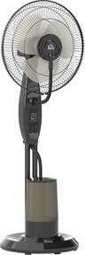 HOMCOM Ventilator cu Nebulizator și Rezervor 3,2L, 3 Moduri și 3 Viteze, Ventilator cu Oscilație 70°, Înclinare 10°, Temporizator 7,5h, Telecomandă, 75W, 120cm | Aosom Romania