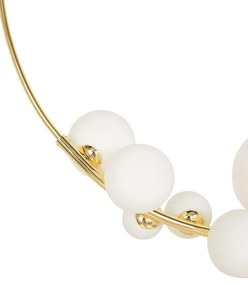 Lustra circulara cu 14 de surse de lumina ROCIO auriu