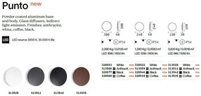 Aplica LED iluminat exterior ambiental Punto ap d30 cafenie