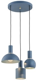 Lustra cu 3 pendule design minimalist SINES blue