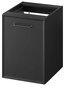 Cersanit S1022-012 - Dulap suspendat pentru baie MILLE cu coș pentru rufe, 40x45 cm, negru