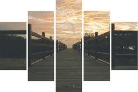 Tablou - Ponton de lemn, lac (150x105 cm)