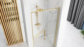 Paravan de dus REA Rapid Slide 140 Gold Brush