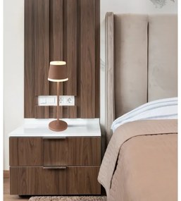 Globo 58433R - Lampă de birou LED RIDLEY LED/4,6W/3,7V 3000K maro dimabilă