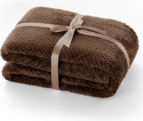 Pătură din microfibră DecoKing Henry, 220 x 240 cm, maro