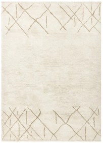Covor crem lavabil, țesut manual din lână 160x230 cm Azera Crosshatch – Asiatic Carpets