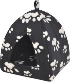 vidaXL Pat pentru pisici, negru, mărime L