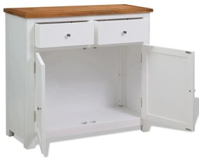 247123 vidaXL Servantă, 90x33,5x83 cm, lemn masiv de stejar