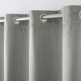 Draperie gri termoizolantă din catifea 140x260 cm Polarchic – douceur d'intérieur