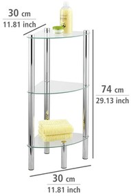 Raft de colț Wenko Corner, 3 polițe