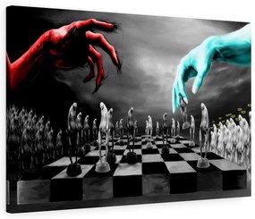 Tablou canvas Good Vs Evil 120x80 cm