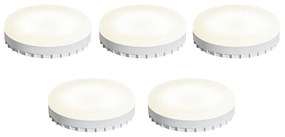 Set de 5 becuri LED GX53 Dim to Warm 7W 750 lm 2700K-4000K