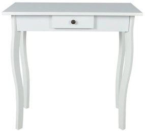 240045 vidaXL Masă consolă din MDF, alb