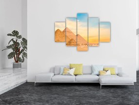 Tablou cu piramidele din Egipt (150x105 cm)