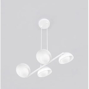 Candelabru cu cablu BOOM, 4x G9, 8W, 230V, alb