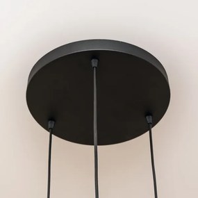 Pendul pe cablu SOLANO 3xE27/15W/230V negru/auriu