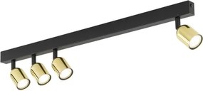 LED RGBW spot reglabil TOP 4xGU10/6,5W/230V 2700-6500K negru/auriu